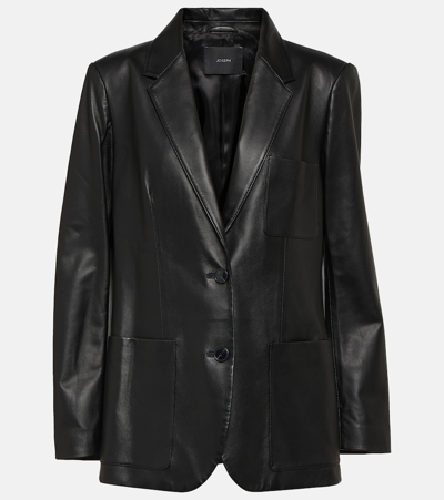 Joseph Jacques Leather Blazer In Black