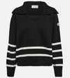 MONCLER STRIPED WOOL AND CASHMERE SWEATER