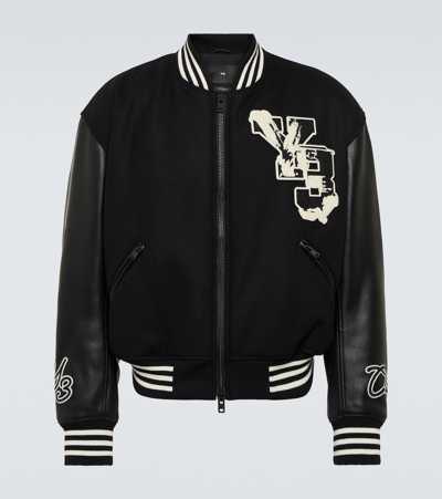 Y-3 Letterman Jkt Jacket In Black