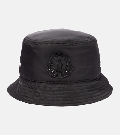 Moncler Logo渔夫帽 In Black