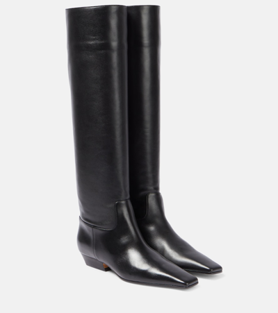 Khaite Black The Marfa Knee-high Leather Boots