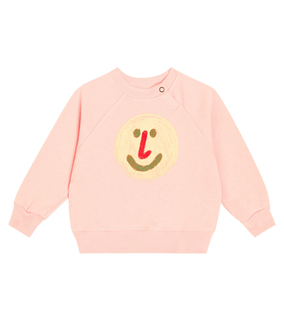 The Animals Observatory Baby Shark Cotton Jersey Sweatshirt In Pink