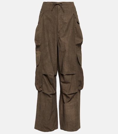 Entire Studios Gocar Cotton Poplin Cargo Pants In Brown