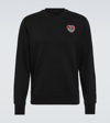 MONCLER LOGO COTTON JERSEY SWEATSHIRT