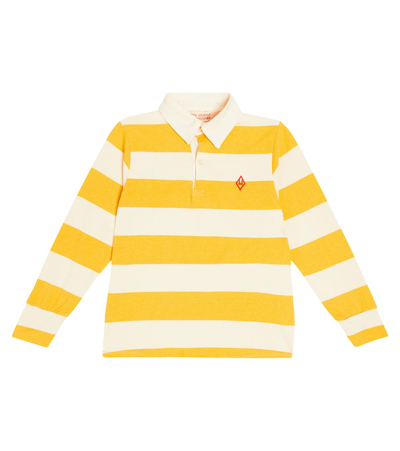 The Animals Observatory Kids' Eel Striped Polo Shirt In 303_ar