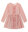 Morley Taxi Ruffled Cotton Dress In Red