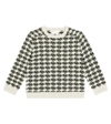 MORLEY TAMAS CHECKED WOOL AND COTTON SWEATER