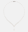 Yeprem 18kt White Gold Necklace With Diamonds In Silver