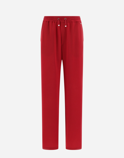 Herno Satin Effect Trousers - Female Trousers Fuchsia 46 In フクシャ