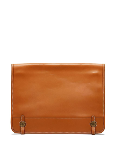 Pre-owned Hermes  Dogon Clutch In Brown