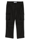 Msgm Multi-pocket Straight-leg Trousers In Black