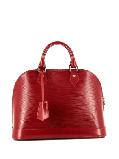 Pre-owned Louis Vuitton 2010  Small Alma Tote Bag In Red