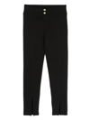Barrow Smiley-face Elasticated-waistband Leggings In Black
