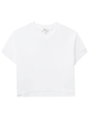Agolde Short-sleeved Supima Cotton T-shirt In White