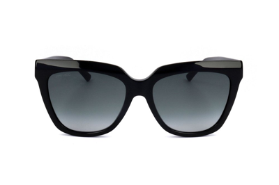 Jimmy Choo Julieka Square Acetate Sunglasses In Black