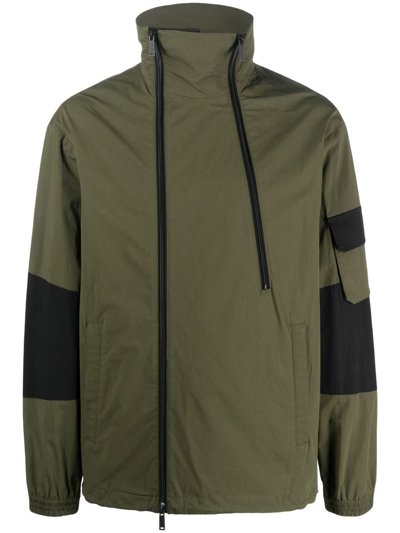 Dsquared2 Logo-print Sports Jacket In Green