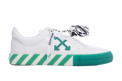 Pre-owned Off-white Vulc Low Canvas White Green In White/green
