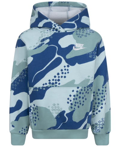 Nike Toddler Boys Sportswear Club Camo Pullover Sweatshirt In Mineral