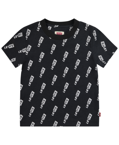 Levi's Kids' Little Boys Split Boxtab Logo T-shirt In Meteorite