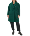 BCBGENERATION WOMEN'S PLUS SIZE DOUBLE-BREASTED BOUCLE WALKER COAT, CREATED FOR MACY'S