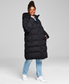 BCBGENERATION WOMEN'S PLUS SIZE HOODED PUFFER COAT, CREATED FOR MACY'S