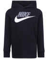 Nike Kids' Little Boys Sportswear Hooded Long Sleeves Futura T-shirt In Black