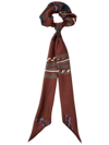 Maison Michel Camila Graphic-print Scrunchie In Brown