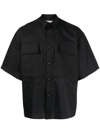 WHITE MOUNTAINEERING CHEST-POCKETS BUTTON-UP SHIRT