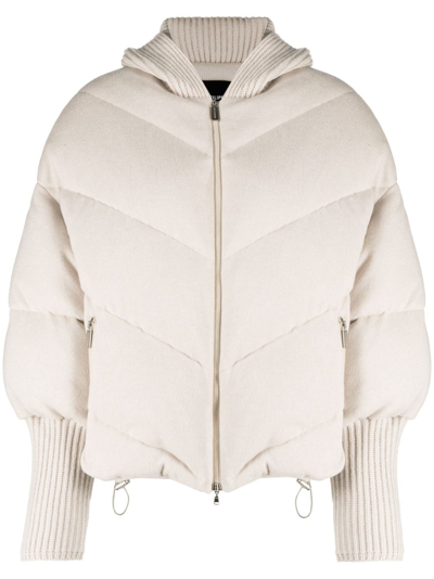 Fabiana Filippi Quilted Puffer Jacket In Neutrals