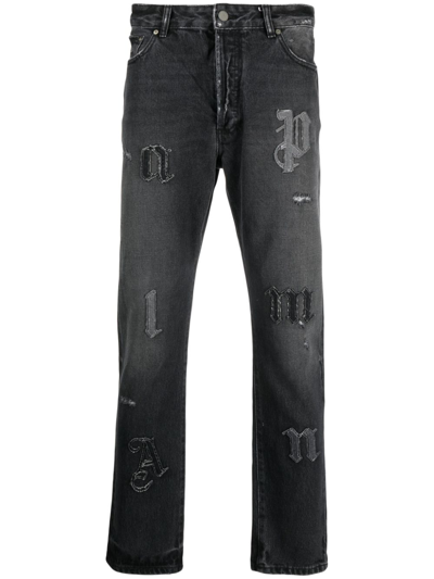 Palm Angels 5-pocket Jeans In Grey