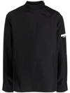 Oamc Rapid Logo-print Shirt In Black