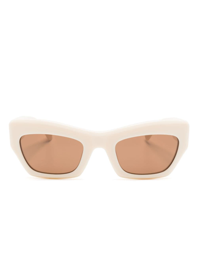 Port Tanger Ayreen Cat-eye Sunglasses In White