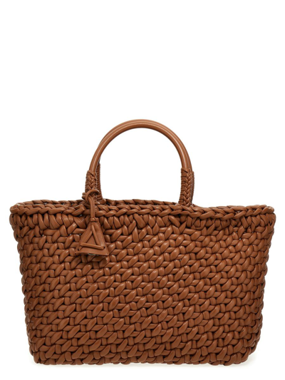 Alanui Interwoven-design Leather Tote Bag In Brown