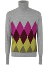 BALLANTYNE BALLANTYNE TURTLE NECK PULLOVER WITH DIAMONDS CLOTHING