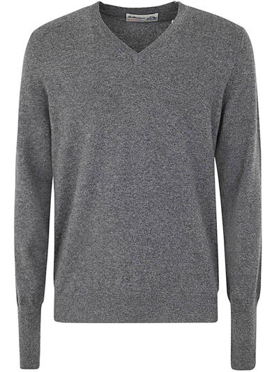 Ballantyne V Neck Pullover Clothing In Grey