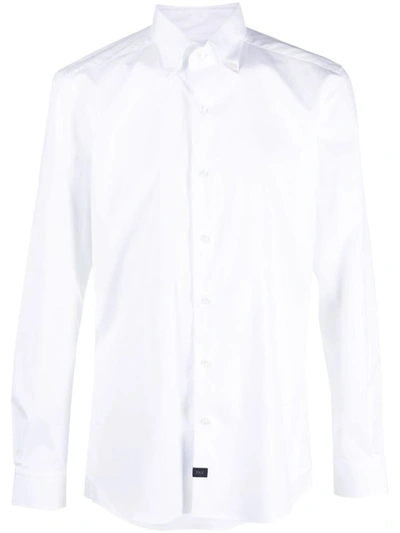 FAY FAY NEW BUTTON DOWN STRETCH POPLIN SHIRT CLOTHING