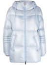 Herno Ultralight Soft Nylon Mid Down Jacket In Blue