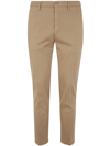 Incotex Stretch-cotton Tapered Trousers In Brown