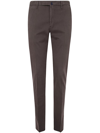 Incotex Pantalone Regular Fit In Cotone Certificato In Brown
