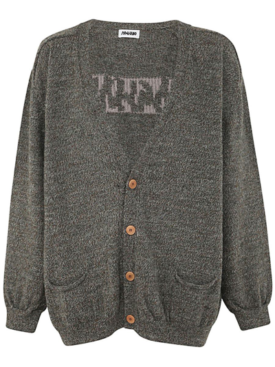 Magliano Mélange-effect Wool Cardigan In Grey