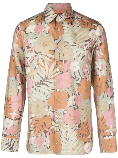 Tom Ford Leisure Man Shirt In Multicolor