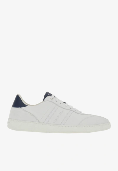 Ferragamo Achille Low-top Sneakers In White