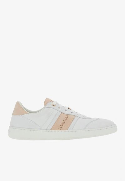 Ferragamo Achille Low-top Trainers In White