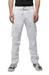 X-ray Belted Cargo Pants In White