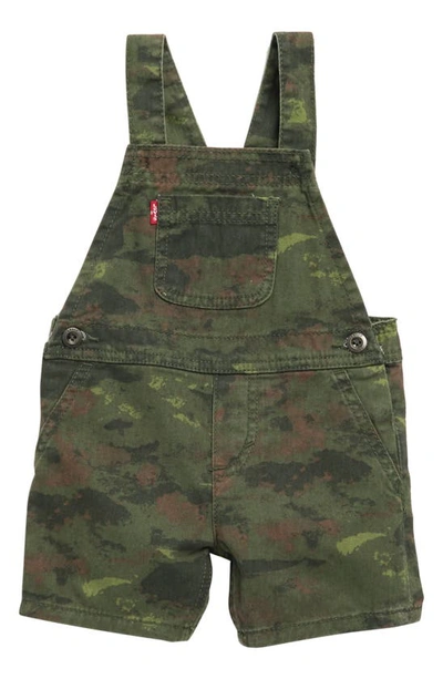 Levi's® Babies' Kids' Camo Overalls In Ocean Camo