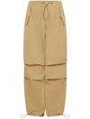 Dion Lee Brown Elasticized Trousers In Brown