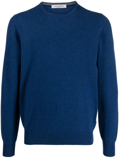 Fileria Fine-knit Cashmere Jumper In Blue