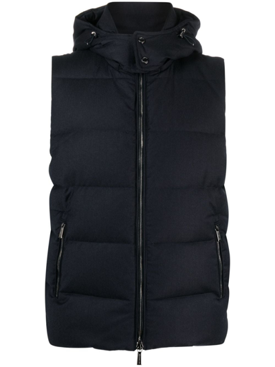 Moorer Black Nylon Fire Down Jacket In Nero