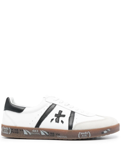 Premiata Bonnie Logo-patch Sneakers In White