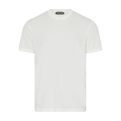 Tom Ford Round-neck T-shirt In White